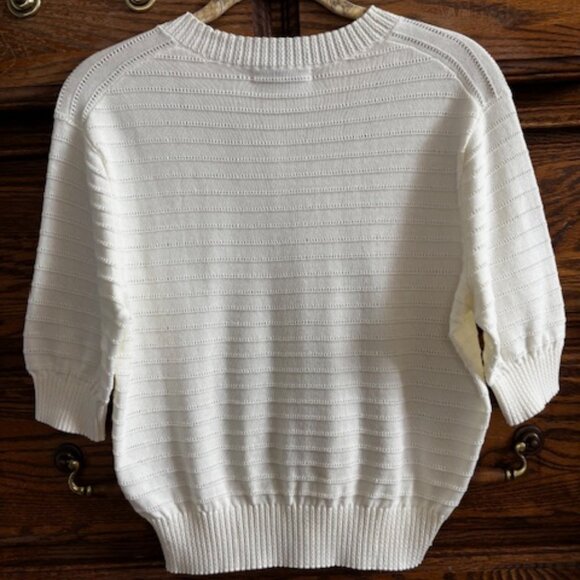 Madewell Cream Crew Neck Sweater - Picture 4 of 4